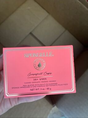 5/$65 Spongelle pedi-buffer in Grapefruit Cassis